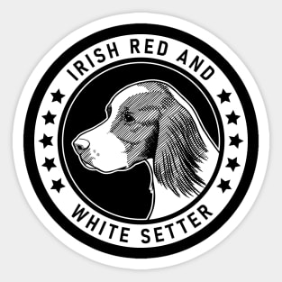 Irish Red and White Setter Fan Gift Sticker